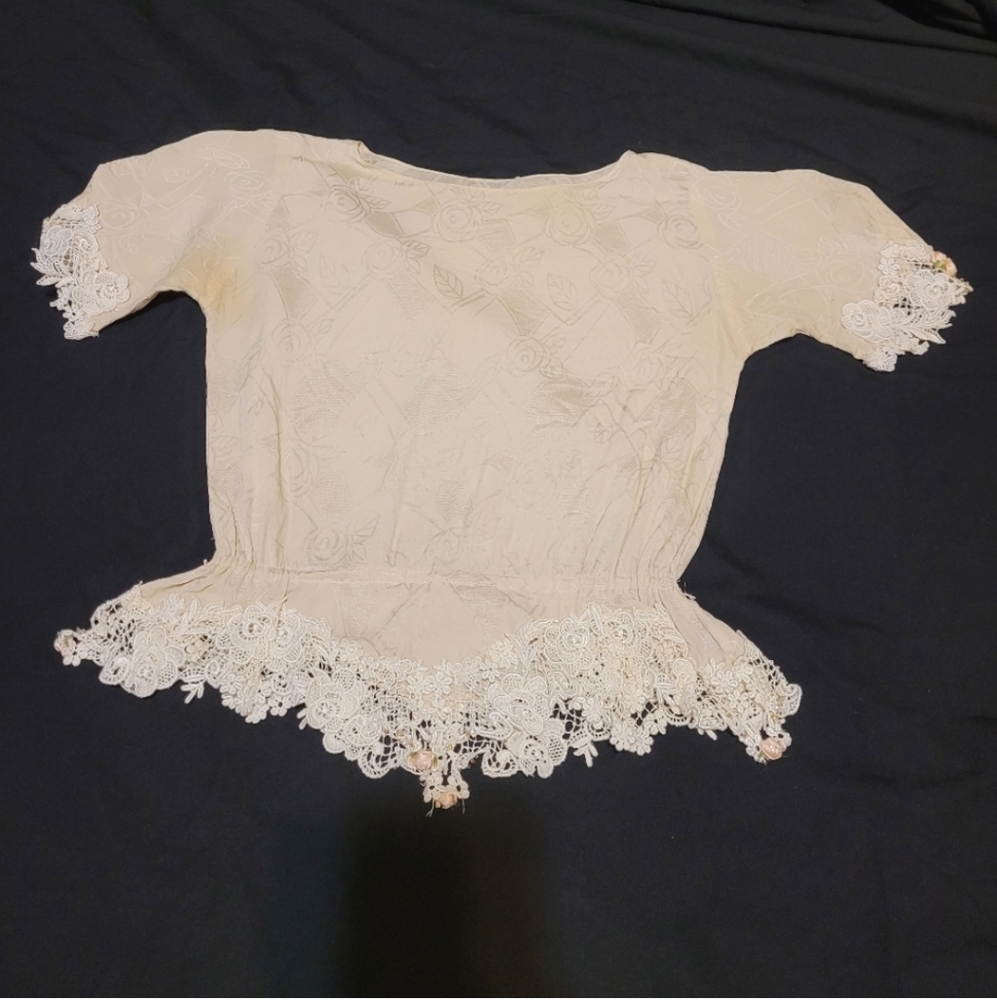 Vintage lace and silk top Bonwit Teller